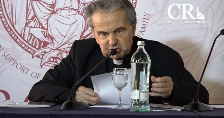 Card. Carlo Caffarra: Intervento al «Rome Life Forum» 2017